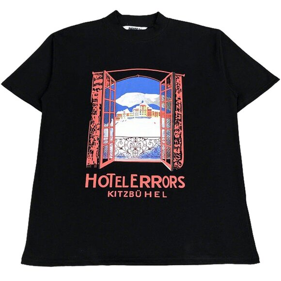 House of Errors Black Hotel Errors Kitzbühel Windows T Shirt - Picture 1 of 10